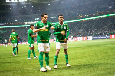 Sao Paulo (SP), Brezilya 07 / 01 / 2024 - Sao Paulo-SP 'deki Allianz Parque' da BRASILEIRO vs PALMEIRAS maçı. 