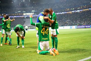 Sao Paulo (SP), Brezilya 07 / 01 / 2024 - Sao Paulo-SP 'deki Allianz Parque' da BRASILEIRO vs PALMEIRAS maçı. 