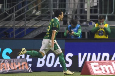 Sao Paulo (SP), Brezilya 07 / 01 / 2024 - Sao Paulo-SP 'deki Allianz Parque' da BRASILEIRO vs PALMEIRAS maçı. 