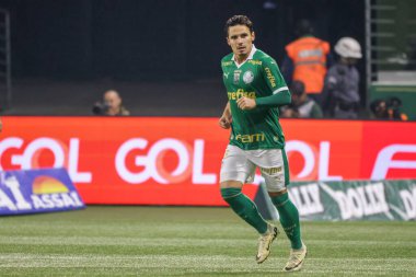 Sao Paulo (SP), Brezilya 07 / 01 / 2024 - Sao Paulo-SP 'deki Allianz Parque' da BRASILEIRO vs PALMEIRAS maçı. 