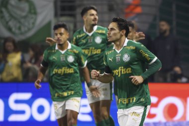 Sao Paulo (SP), Brezilya 07 / 01 / 2024 - Sao Paulo-SP 'deki Allianz Parque' da BRASILEIRO vs PALMEIRAS maçı. 