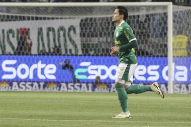 Sao Paulo (SP), Brezilya 07 / 01 / 2024 - Sao Paulo-SP 'deki Allianz Parque' da BRASILEIRO vs PALMEIRAS maçı. 