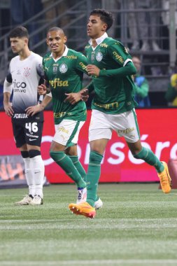 Sao Paulo (SP), Brezilya 07 / 01 / 2024 - Sao Paulo-SP 'deki Allianz Parque' da BRASILEIRO vs PALMEIRAS maçı. 