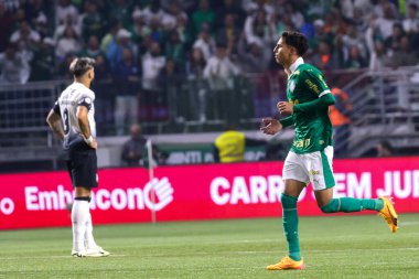Sao Paulo (SP), Brezilya 07 / 01 / 2024 - Sao Paulo-SP 'deki Allianz Parque' da BRASILEIRO vs PALMEIRAS maçı. 