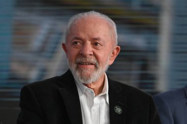 Sao Paulo (SP), Brezilya 07 / 05 / 2024 - Brezilya Cumhurbaşkanı Luis Inacio Lula da Silva, Paulista Siyaset, Ekonomi ve İş Okulu 'nun yeni akademik ve idari binasının açılış törenine katıldı
