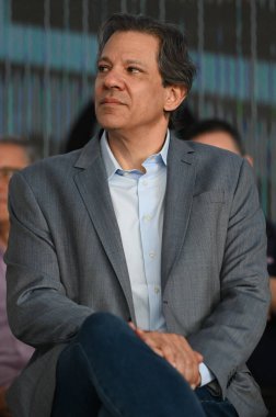 Sao Paulo (SP), Brezilya 07 / 05 / 2024 - Ekonomi Bakanı Fernando Haddad, Paulista Siyaset, Ekonomi ve İş Okulu 'nun yeni akademik ve idari binasının açılış törenine katıldı 
