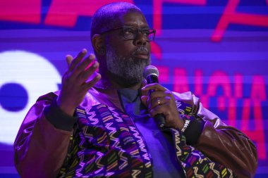 Sao Paulo (SP), 05 / 07 / 2024 - Expo Favela Innovation, varoşlardan girişimciler olan bir iş fuarı. Müziğin ve iletişimin çeşitliliğinin toplumun gelişimine nasıl katkı sağladığı.