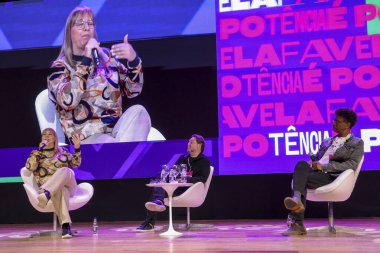 Sao Paulo (SP), Brezilya 07 / 06 / 2024 - Kültür ve Eğitim Konuşmaları: Reklam Ürünleri Direktörü aracılığı ile kültür ve eğitimin çevresel ve Brezilya toplumunun gelişimine nasıl katkıda bulunabileceğini anlatıyor