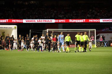 Sao Paulo (SP), Brezilya 07 / 06 / 2024 - Match BRAZILIAN SAO PAULO 'ya karşı 6 Temmuz 2024 tarihinde, Sao Paulo SP kentindeki Morumbis Stadyumu' nda. 