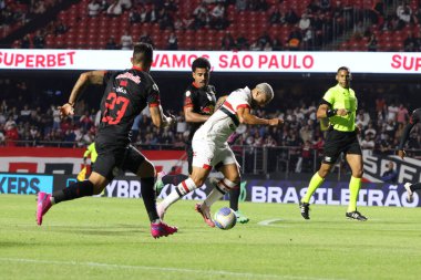 Sao Paulo (SP), Brezilya 07 / 06 / 2024 - Match BRAZILIAN SAO PAULO 'ya karşı 6 Temmuz 2024 tarihinde, Sao Paulo SP kentindeki Morumbis Stadyumu' nda. 