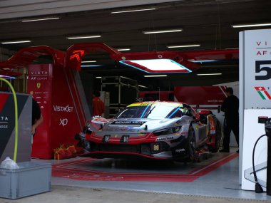 SAO PAULO (SP), Brezilya 07 / 10 / 2024 - FIA 'nın ana Dayanıklılık kategorisi olan Rolex 6 Saat Interlagos' ta yarışacak takımların hazırlanması sırasında hareket.
