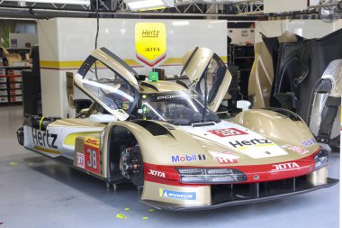 Sao Paulo (SP), Brezilya 07 / 11 / 2024 - FIA 'nın ana Dayanıklılık kategorisi olan Rolex 6 Saat Interlagos' un çukurlarında takımların hareketi, bu Perşembe Sao Paulo 'nun güneyindeki Interlagos pistinde
