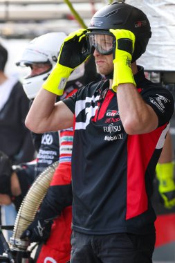 Sao Paulo (SP), Brezilya 07 / 11 / 2024 - Pit eğitimi, Sao Paulo 'nun güney bölgesindeki Interlagos pistinde FIA' nın ana Dayanıklılık kategorisi olan Rolex 6 Saat Interlagos 'ta