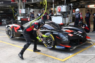 Sao Paulo (SP), Brezilya 07 / 11 / 2024 - Pit eğitimi, Sao Paulo 'nun güney bölgesindeki Interlagos pistinde FIA' nın ana Dayanıklılık kategorisi olan Rolex 6 Saat Interlagos 'ta