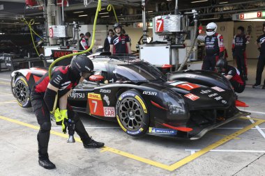 Sao Paulo (SP), Brezilya 07 / 11 / 2024 - Pit eğitimi, Sao Paulo 'nun güney bölgesindeki Interlagos pistinde FIA' nın ana Dayanıklılık kategorisi olan Rolex 6 Saat Interlagos 'ta