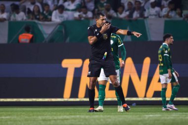 Sao Paulo (SP), 07 / 11 / 2024 - BRASILEIRO / PALMEIRAS vs ATLETICO-GO - The Hakem: Wagner do Nascimento Magalhaes, Palmeiras ve Atletico-GO arasındaki maçta, Brezilya Şampiyonası 'nın 16. turu için geçerli. 