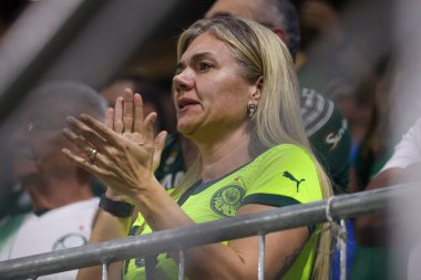 Sao Paulo (SP), 07 / 11 / 2024 - BRASILEIRO / PALMEIRAS vs ATLETICO-GO - Palmeiras Estevao taraftarı Palmeiras ve Atletico-GO arasındaki maçta, Brezilya Şampiyonası 'nın 16. turu için geçerli. 