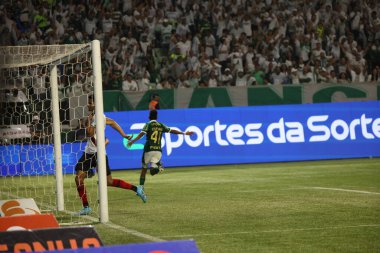 Sao Paulo (SP), 07 / 11 / 2024 - Palmeiras oyuncusu Estevao, Palmeiras ve Atletico-GO arasında oynanan maçta, Brezilya Şampiyonası 'nın 16..