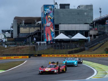 SAO PAULO (SP), Brezilya 07 / 12 / 2024 - FIA 'nın ana Dayanıklılık kategorisi olan Sao Paulo' nun Rolex 6 Sao Saati 'nin ikinci serbest antrenman turu sırasında hareket. Yarış 12-14 Temmuz tarihleri arasında gerçekleşir. 