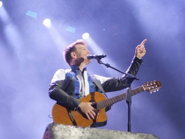 SAO PAULO (SP), 07 / 13 / 2024 - Michel Telo, 13 Temmuz 2024 Cumartesi günü, Sao Paulo 'nun güneyinde, FIA' nın ana Dayanıklılık kategorisi olan Rolex 6 Horas de Sao Paulo 'da sahne aldı..