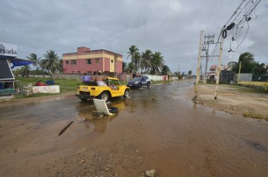 EXTREMOZ (RN), 07 / 12 / 2024 - Bölgeye yağan sağanak yağış nedeniyle, Jenipabu plajına hem Jenipabu yolu üzerinden hem de Rio Grande do Norte 'nin aşırı kuzey kıyısındaki Santa Rita plajı üzerinden ulaşılabilir..