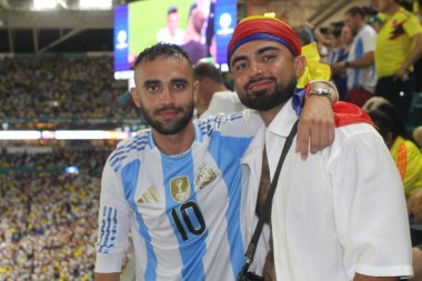 Copa America 2024 Arjantin Şampiyonu. 14 Temmuz 2024, Miami, Florida, ABD: 2024 Copa America Şampiyonası Arjantinli şampiyonu Miami 'deki Hard Rock stadyumunda Lautaro Martinez' in golüyle Kolombiya 'yı 1-0 yendi.
