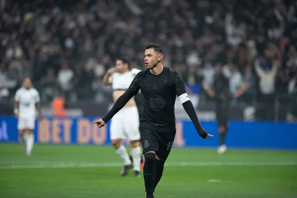 Stock image Sao Paulo (SP), Brazil 07/16/2024 - Angel Romero celebrates his goal in a match between Corinthians and Criciuma, valid for the 17th round of the Brazilian Championship, on the night of this Tuesday, July 17th, 2024