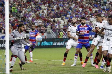 Fortaleza (CE), 07 / 17 / 2024 - Fortaleza EC vs Vitoria FC - Breno Lopes, Arena Castelao 'daki ilk golünü kutluyor 