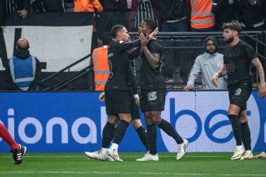 Sao Paulo (SP), 07 / 16 / 2024 - Caca, Brezilya Şampiyonası 'nın 17. turu için geçerli olan Corinthians ve Criciuma arasındaki maçta 17 Temmuz 2024 gecesi golünü kutluyor. 