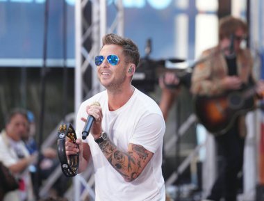 OneRepublic Performs Live on the Today Show July 19, 2024, New York, USA: Ryan Tedder of OneRepublic delivered an outstanding performance on the Today Show at Rockefeller Center this morning. 
