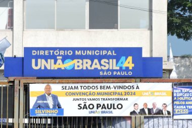 Sao Paulo (SP), Brezilya 07 / 20 / 2024 - Şehir Konseyi Başkanı Milton Leite (Uniao Brasil), Uniao Brasil partisinin bir kongresine katıldı 
