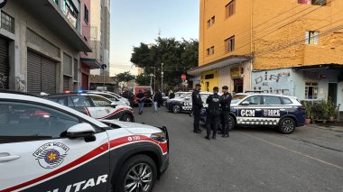 Sao Paulo (SP), 07 / 19 / 2024 - POLICE / TRAFFICKERS / CRACOLANDIA - Cracolandia 'da uyuşturucu kaçakçılarını ve mahkemelerce aranan kişileri tespit etmek için Polis Büyük Operasyonu, 19 Temmuz Cuma günü Sao Paulo' nun merkezinde.