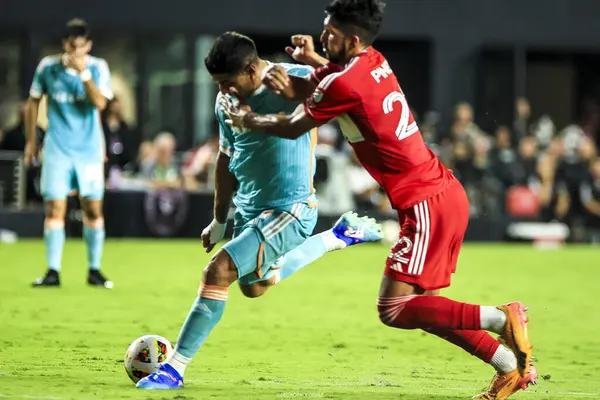 stock image MLS: Inter Miami FC vs Chicago Fire FC. July 20, 2024, Fort Lauderdale, Florida, USA: Luis Suarez of Inter Miami during soccer between Inter Miami and Chicago Fire FC during MLS at Chase Stadium in Fort Lauderdale.