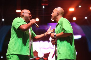 Projecto Uno & Milly Quezada, 21 Temmuz 2024, New York, ABD. Yaz Sahnesi sunar Dominik Cumhuriyeti Central Park 'ı farklı türde merengue tarzları sergileyen bir parti için devraldı..