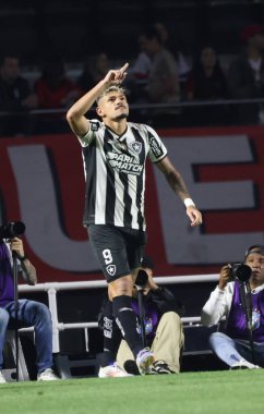 Sao Paulo (SP), Brezilya 07 / 24 / 2024 - Botafogo 'dan Tiquinho gol atıyor ve A serisi 2024 Brezilya Şampiyonası' nın 19.
