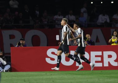 Sao Paulo (SP), Brezilya 07 / 24 / 2024 - Botafogo 'dan Tiquinho gol atıyor ve A serisi 2024 Brezilya Şampiyonası' nın 19.