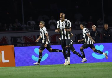 Sao Paulo (SP), Brezilya 07 / 24 / 2024 - Botafogo 'dan Tiquinho gol atıyor ve A serisi 2024 Brezilya Şampiyonası' nın 19.