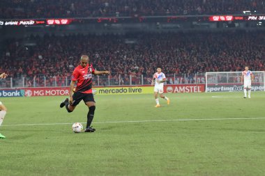 Curitiba (PR), 07 / 25 / 2024 - Copa Sudamericana 'nın 16 playoff' luk rövanş maçında Athletico Paranaense ile Cerro Porteo arasında oynanan maçın görüntüleri.