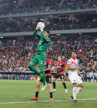 Curitiba (PR), 07 / 25 / 2024 - Copa Sudamericana 'nın 16 playoff' luk rövanş maçında Athletico Paranaense ile Cerro Porteo arasında oynanan maçın görüntüleri.