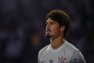 Sao Paulo (SP), Brezilya 07 / 25 / 2024 - Brezilya Şampiyonası 'nın 19. turu için geçerli olan Corinthians ve Gremio arasındaki maç, bu Perşembe gecesi, 25 Temmuz 2024, Sao Paulo-SP' deki Neo Quimica Arena 'da.