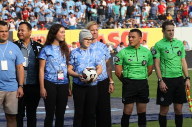 Manchester City ve Milan Friendly. 27 Temmuz 2024, New York, ABD: İngiltere 'nin Manchester City ile İtalya' nın AC Milan takımları arasında 27 Temmuz Cumartesi günü New York Yankee Stadyumu 'nda oynanması beklenen uluslararası futbol müsabakası. 