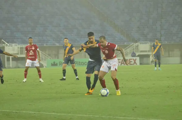 stock image Natal (RN), 07/27/2024  FOOTBALL/AMERICA RN/RETRO PE - Match between America (RN) against Retro (PE) for the Brazilian Championship 2024 of Series D, at the dunes arena in Natal RN, this Saturday 27th July 2024. The game ends up tied 1-1.