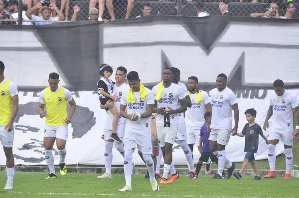 stock image NATAL (RN), 07/28/2024 - BRASILERAO/SERIC C/ABC RN/SAO BERNADO - The Brasileirao series C 2024 match between ABC de Natal RN and Sao Bernardo de SP, in Frasqueirao, Natal. The game is 1-1. 