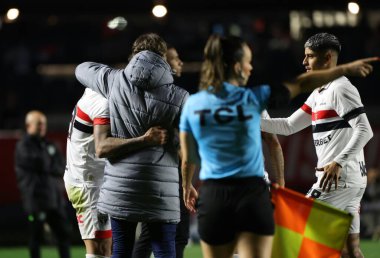 Sao Paulo (SP), Brezilya 07 / 30 / 2024 Luciano Sao Paulo 'dan ve Goias arasında oynanan maçta golünü Morumbis' te Copa do Brasil 'in ilk etabında kutluyor.
