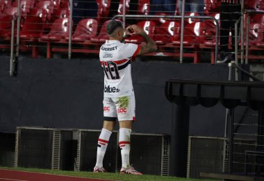 Sao Paulo (SP), Brezilya 07 / 30 / 2024 Luciano Sao Paulo 'dan ve Goias arasında oynanan maçta golünü Morumbis' te Copa do Brasil 'in ilk etabında kutluyor.