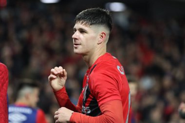 CURITIBA (PR) Brazil 07 / 31 / 2024 Zapelli Athletico Paranaense takımından ve Bragantino 'ya karşı oynadığı ve Copa do Brasil' in 16 raundunun ilk ayağı için geçerli olan maçta golünü kutluyor.