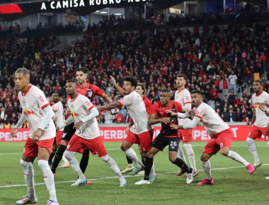 Curitiba (PR), Brazil 07 / 31 / 2024 - Ligga Arena 'da oynanan Copa do Brasil' in 16. Raundunun ilk maçında geçerli olan Athletico Paranaense ile Bragantino arasındaki maç için teklif