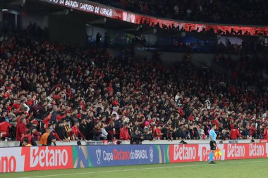 Curitiba (PR), Brazil 07 / 31 / 2024 - Ligga Arena 'da oynanan Copa do Brasil' in 16. Raundunun ilk maçı için geçerli olan Athletico Paranaense ile Bragantino arasında oynanan maçta taraftarlar