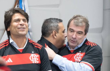 Rio de Janeiro, (RJ), Brezilya 07 / 31 / 2024 - Gasometre arazisinin açık artırması 31 Temmuz 2024 günü Sao Sebastiao idari merkezinin konferans salonunda gerçekleşti.