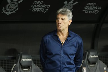 SAO PAULO (SP), 07 / 31 / 2024 - Gremio antrenörü, Renato Portaluppi (Renato Gaucho). Corinthians ve Gremio arasındaki maç Copa do Brasil 2024 için geçerli, bu Çarşamba günü Neo Quimica Arena Corinthians Stadyumu 'nda yapıldı.